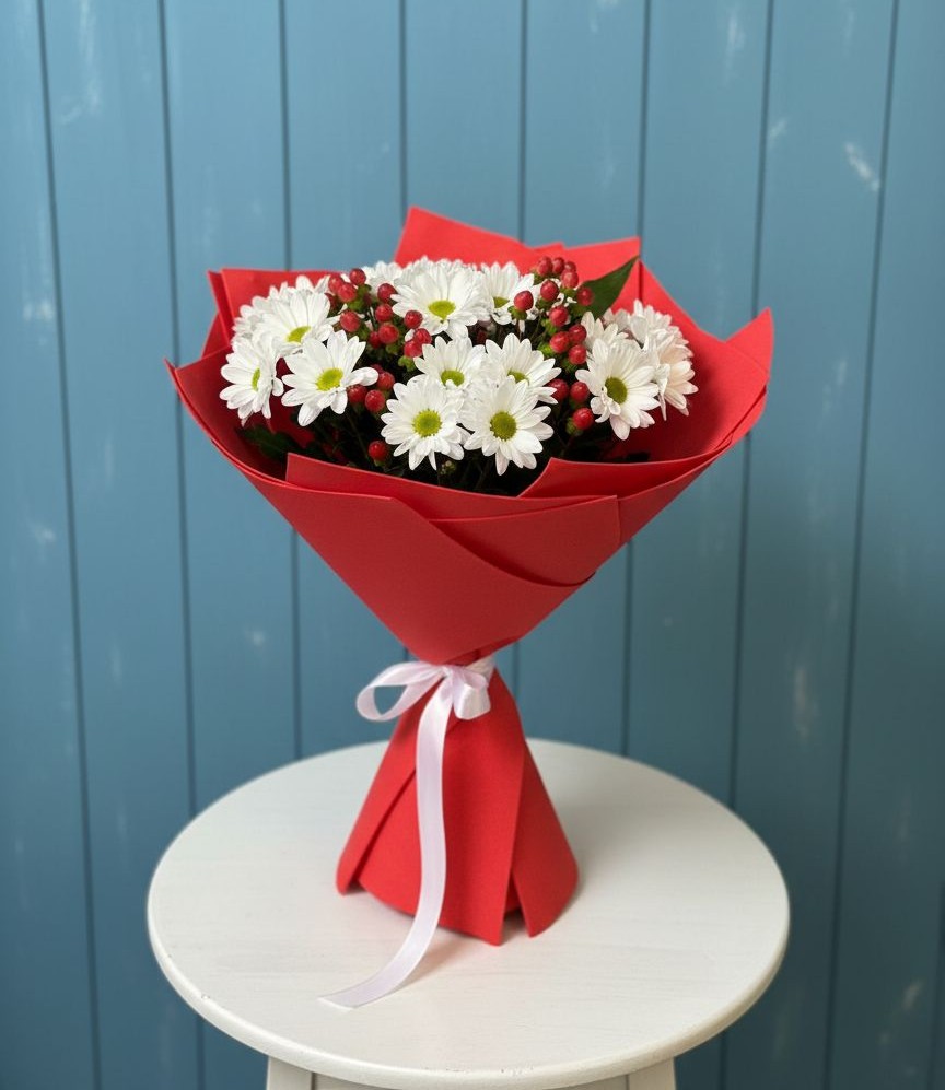 Букет цветов из: Хризантемы в Пономаревка Оренбургская область