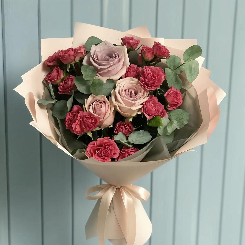 Букет цветов из: Гвоздики и Розы в Пономаревка Оренбургская область