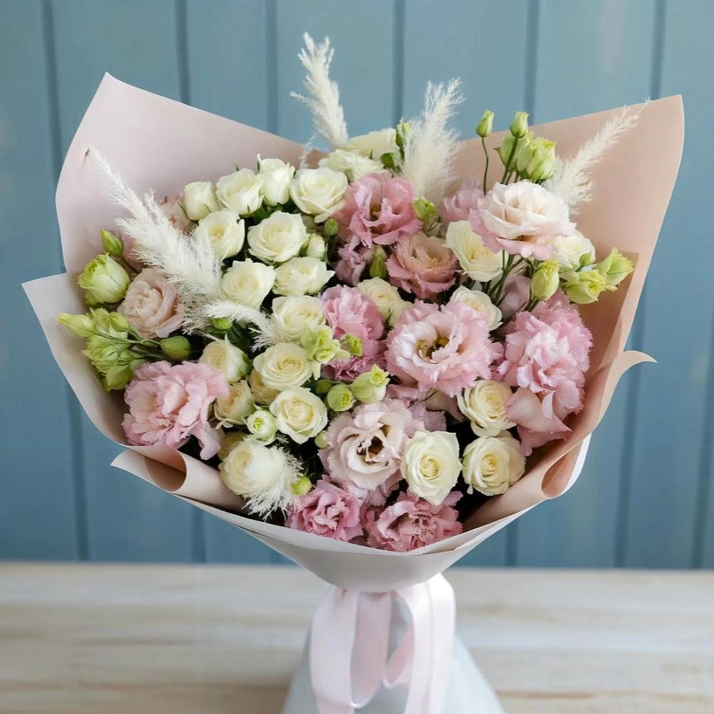 Букет цветов из: Альстромерии и Розы в Пономаревка Оренбургская область