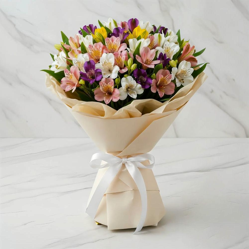 Букет цветов из: Альстромерии в Пономаревка Оренбургская область