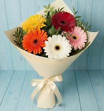 Букет цветов из:  Герберы в Пономаревка Оренбургская область