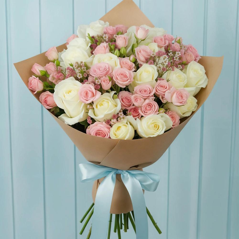 Букет цветов из: Розы в Пономаревка Оренбургская область
