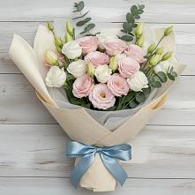 Букет цветов из:  Лизиантусы в Пономаревка Оренбургская область