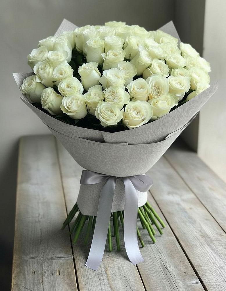 Букет 35 Белых роз в Пономаревка Оренбургская область