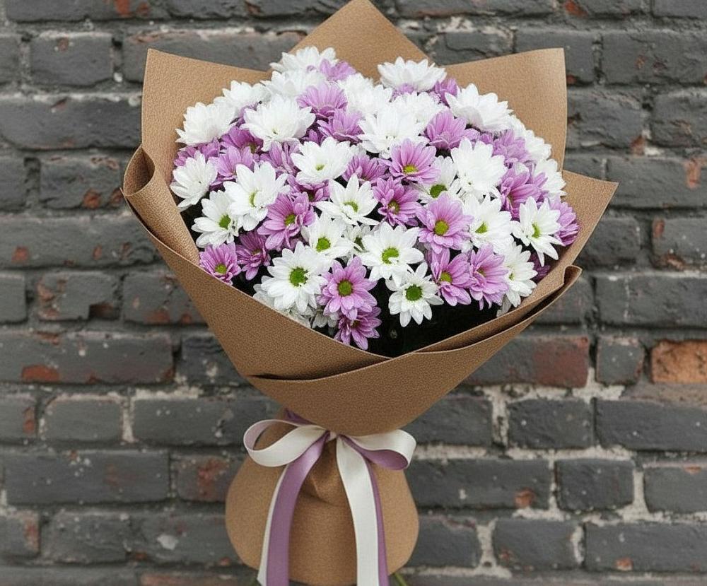 Букет цветов из: Хризантемы в Пономаревка Оренбургская область
