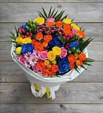 Букет цветов из:  Розы и Хризантемы в Пономаревка Оренбургская область