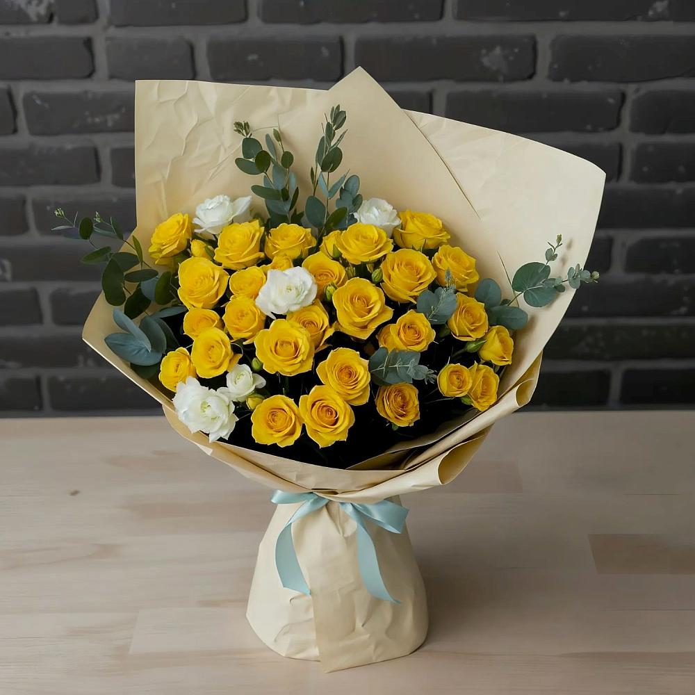 Букет цветов из: Розы в Пономаревка Оренбургская область