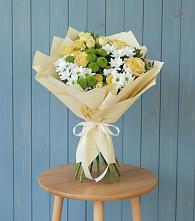 Букет цветов из:  Хризантемы и Розы в Пономаревка Оренбургская область