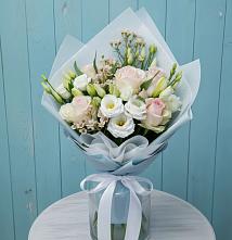 Букет цветов из:  Розы и Лизиантусы в Пономаревка Оренбургская область