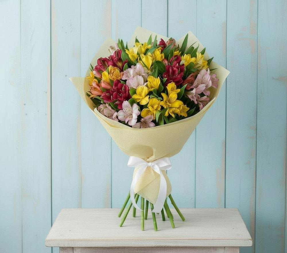 Букет цветов из: Альстромерии в Пономаревка Оренбургская область