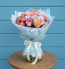 Букет цветов из:  Хризантемы и Розы #REPLACE_PRED# Пономаревка Оренбургская область