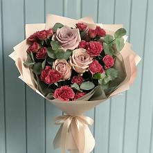 Букет цветов из:  Гвоздики и Розы в Пономаревка Оренбургская область