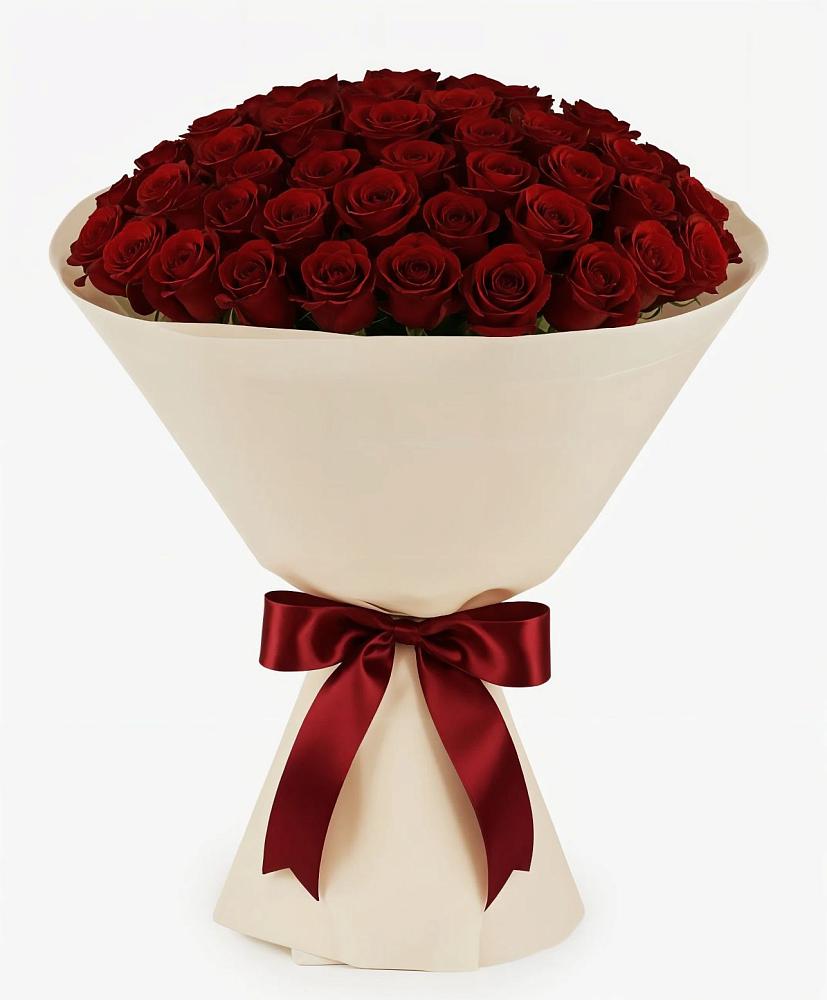 Букет 101 Бордовая роза Блэк Бакарра в Пономаревка Оренбургская область