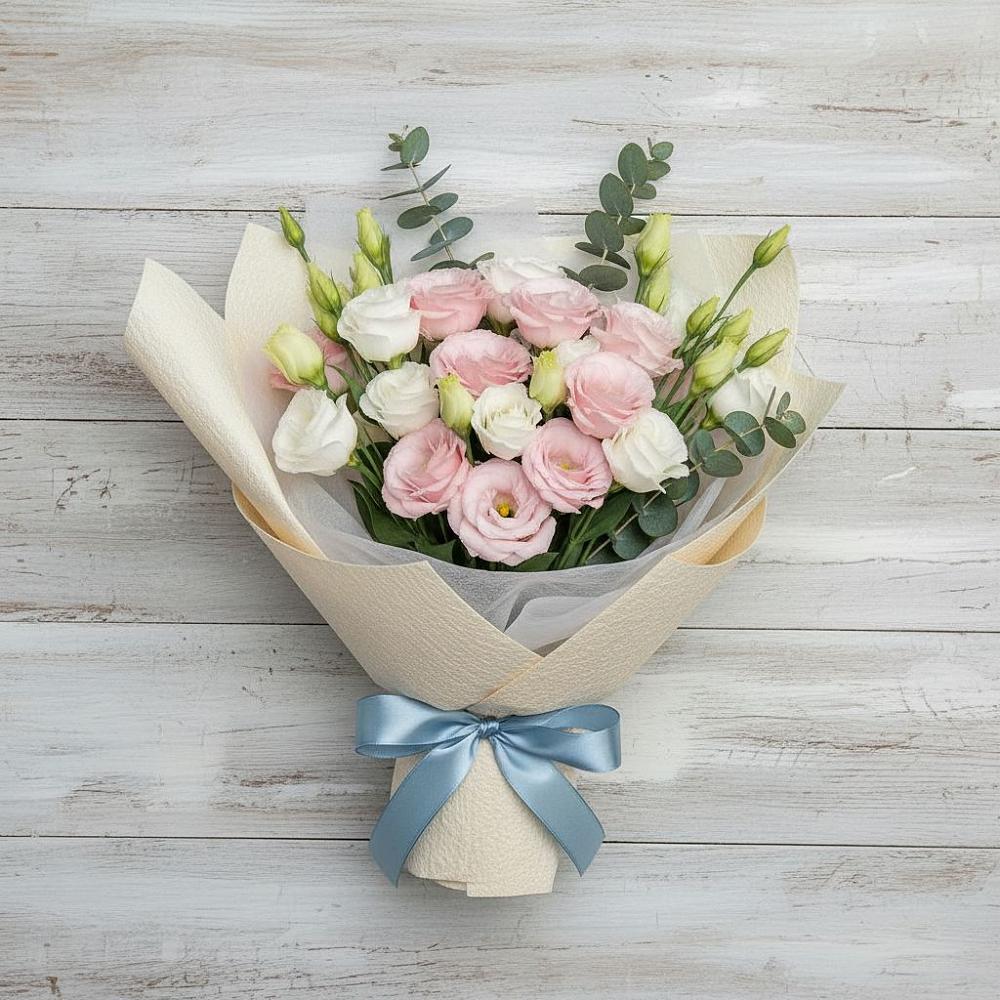 Букет цветов из: Лизиантусы в Пономаревка Оренбургская область